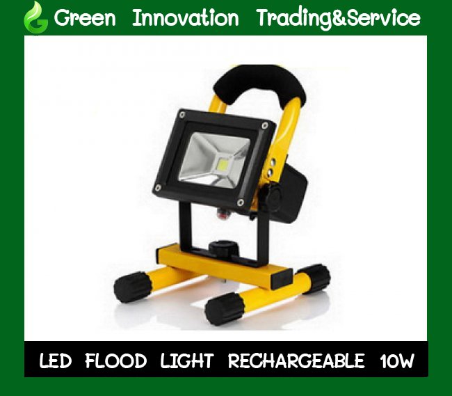 LED Floodlight Rechargeable  10w รหัสสินค้า GFL010