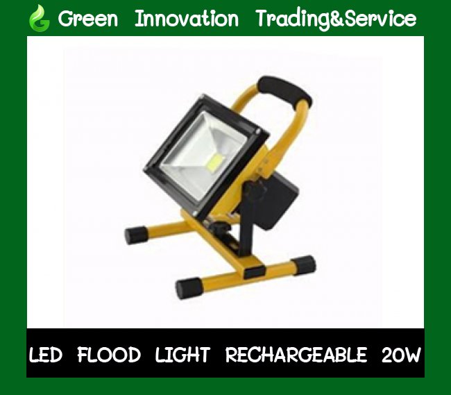 LED Floodlight Rechargeable 20w รหัสสินค้า GFL012